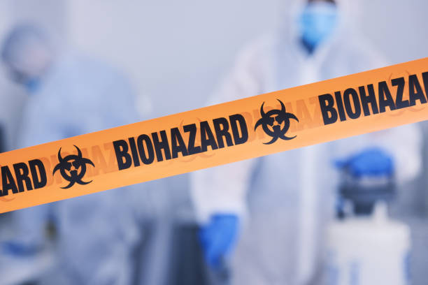 Professional Biohazard technician working in Wellington, FL